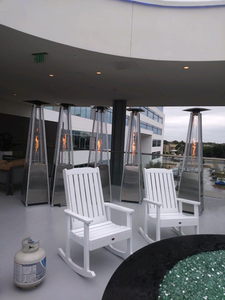 Calentador de Patio Moderno <span class=keywords><strong>para</strong></span> Exteriores, Calentador de <span class=keywords><strong>Gas</strong></span> con Forma de Pirámide de Hierro con Butano de 13 kW y Encendido por Pulsos - Product Image 5