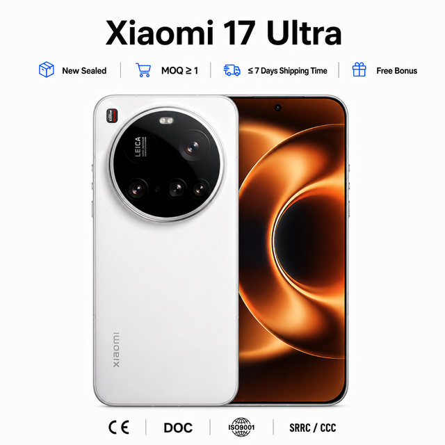 For 17 Ultra 5G 16GB+1TB Unlocked Octa Core Snapdragon 8 Elite Gen 5 6.90" AMOLED 120Hz 6000mAh 120W Quick Charge Leica 200MP