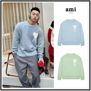 <span class=keywords><strong>Ami</strong></span> Spring – <span class=keywords><strong>pull</strong></span> tricoté en Jacquard de style européen, col ras du cou, motif petit cœur, nouveau modèle, coupe ample pour femmes - Product Image 4