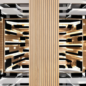 Modèle acoustique 3D moderne en bois, design en placage MDF, lattes pour mur, utilisation en studio ou appartement, NRC 0.5, garantie de 2 ans, marque <span class=keywords><strong>Gan</strong></span> Young - Product Image 2