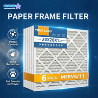 Pré-filtre d'admission d'air à haut débit pour climatiseur de fenêtre, protection et amélioration de la qualité de l'air intérieur, fourni par un fabricant chinois