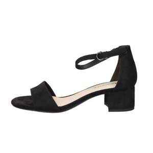 Sandales à talons pour femmes Tamaris, noires, talon de 4 cm, taille 40, avec bride à la cheville - Product Image 1