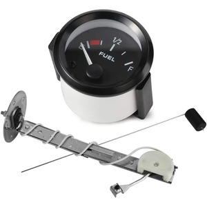 Indicador de nivel de <span class=keywords><strong>combustible</strong></span> para coche de 12V, puntero de 2 "y 52mm, indicador de humo LED blanco <span class=keywords><strong>Universal</strong></span> con Sensor de <span class=keywords><strong>combustible</strong></span>, flotador de aceite - Product Image 1