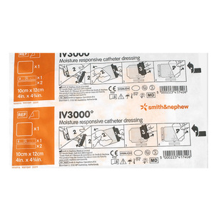 Pansement transparent Smith & Nephew Iv3000 10x12cm imperméable pour fixation de cathéter PICC - Product Image 3