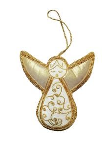 Handmade Christmas <b>Decorations</b> Ornament Customizable bee Embroidered Beaded <b>Elephant</b> Tree manufactur - Product Image 4