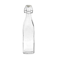 Bouteille en verre pour vin de fruits scellée de 330 ml, 500 ml, 1000 ml avec bouchon à bascule et bouchon à vis hermétique pour la tequila et le vin de liqueur, fermentation
