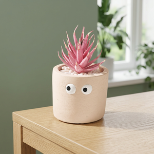 Pot de fleurs PNP32 avec yeux, jardinière unique pour la décoration du jardin et de la maison - Product Image 3
