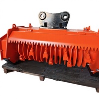 Broyeur forestier SLN personnalisable de qualité industrielle, accessoire de broyage du bois pour le développement des terrains sauvages et les projets de récupération après incendie