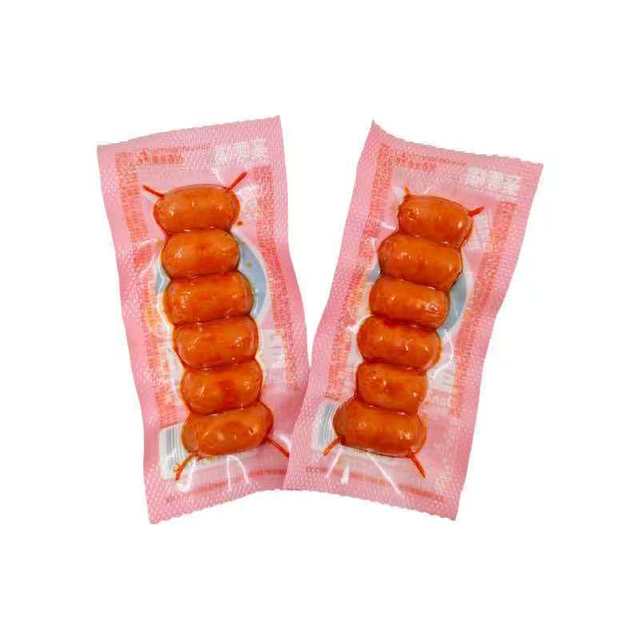 Wholesale 22g Spicy Chicken Mini Sausages Healthy Delicious Juicy Ready to Eat Meat Food Snack Custom Chinese Sausage Factory