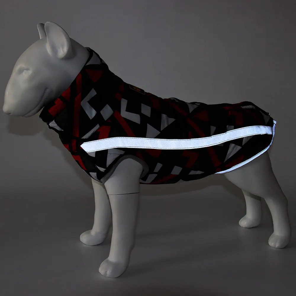 Новый дизайн теплая куртка для собак зимняя легкая Светоотражающая куртка для кошек и собак куртка для собак водонепроницаемая куртка для домашних животных одежда