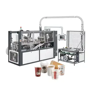 डिस्पोजेबल स्वत: पेपर कप मशीनों की पूरी तरह से स्वचालित पेपर उत्पाद मशीनरी पेपर कप मशीन