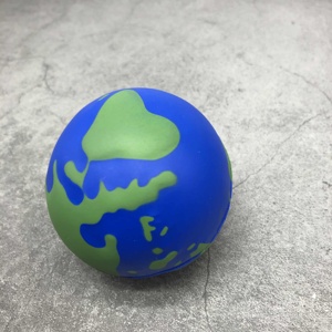 Mini Globo Terrestre Antistress Personalizzabile con Logo, in Schiuma PU, Giocattolo Promozionale Unisex per Eventi Benefici - Product Image 3