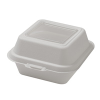 Boîte à gâteau carrée en bagasse de canne à sucre de qualité supérieure avec fenêtre transparente en PP, biodégradable et compostable, pour mousse, tiramisu, crème, pâtisserie
