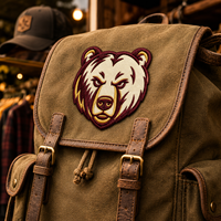 Patchs brodés personnalisés en chenille et sequins, thermocollants, avec velcro, porte-clés, badges à logo laser, appliques pour chapeaux, sacs et vêtements