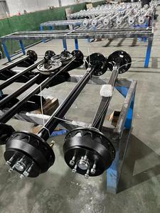 Essieu droit de <span class=keywords><strong>remorque</strong></span> de charge 1000KG avec frein électrique à tambour 5 boulons sur essieux de <span class=keywords><strong>remorque</strong></span> de moyeu de tambour de 4.5 "avec frein électrique <span class=keywords><strong>pour</strong></span> <span class=keywords><strong>remorque</strong></span> - Product Image 2