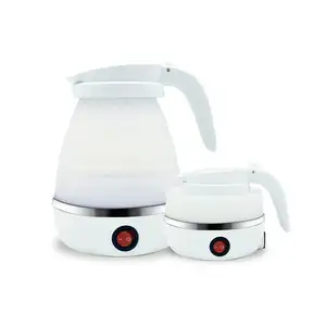 Portable Foldable Water kettles coffee Silicone Travel Mini Electric kettle Collapsible Electric stainless steel kettle