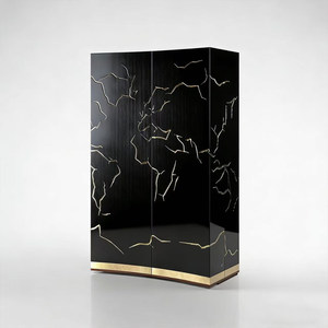 Vitrine de luxe pour salon de villa haut de gamme, au design moderne, en bois italien de luxe, pour vin - Product Image 4
