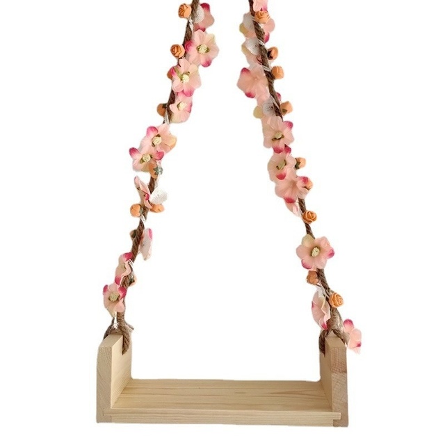 Photography Props Wooden Swing Frame Handmade Photo Props for Newborn Baby Photo Shooting M098
