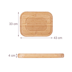 แผ่นไม้ไผ่สำหรับทุบเนื้อแบบมีลายตารางสำหรับใช้ในครัว - Product Image 4