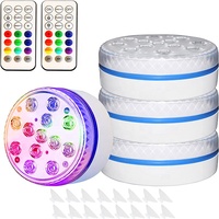 Mini batterie magnétique submersible intelligente IP68 LED, télécommande RF, étanche, pour piscine, réservoir de poissons