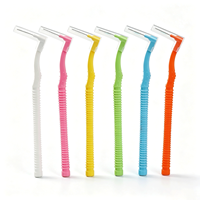 Sikat Interdental Bentuk L Besi Fleksibel Pembersih Celah Gigi Sikat Interproksimal