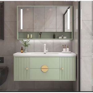 Modern Light Wood Grain Complete Set Bahthroom Vanity - Product Image 5