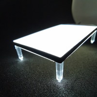 Panneau lumineux LED à bords lumineux sur mesure, plaque diffuseur en acrylique pour panneau LED