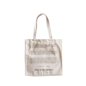 女式帆布肩包童话印花日用购物袋学生书包厚棉布手提包女童手提包
