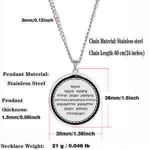 Collana con Ciondolo in Acciaio Inossidabile Ouroboros, Simbolo di Potente Forza Protettiva del Misticismo Greco e Egiziano Antico, Typhon - Product Image 2