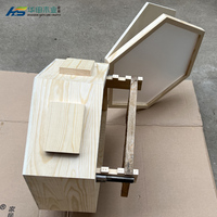 Ruche flux automatiques kit de boîtes de ruches d'abeilles maison en bois d'apiculture de qualité alimentaire avec cadre de flux de miel pour apiculteur