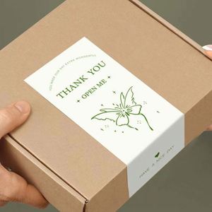 Autocollants adhésifs permanents pour entreprises, étiquettes personnalisées pour boîtes de livraison, autocollants en vinyle - Product Image 5