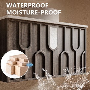 Mueble de Baño de Diseño Artístico, Conjunto de Tocador con Botiquín, Espejo Inteligente, Madera Contrachapada, Lavabo de Cerámica, Montado en la Pared, Resistente al Agua - Product Image 4