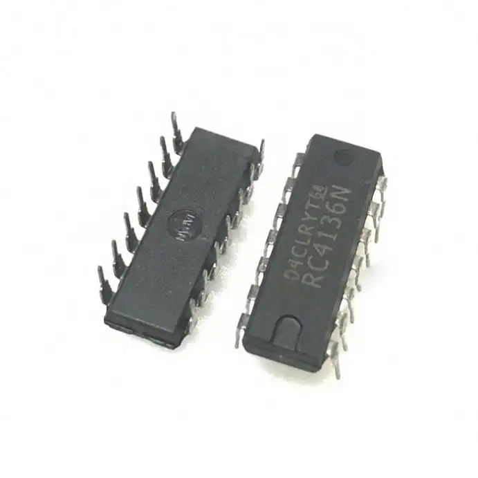 High Quality RC4136N RC4136 amplifier IC PDIP-14 Integrated Circuits Fast Delivery