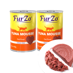 Mousse di Tonno Senza Cereali per Gatti, Alimento <span class=keywords><strong>Umido</strong></span> in Scatola ad Alto Contenuto Proteico, Nutrizione Completa, Cibo in Scatola Personalizzato per Gatti - Product Image 2