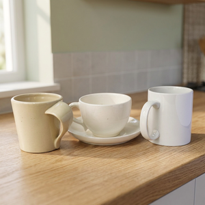Tasse à café en céramique écologique de haute qualité en porcelaine avec couleur et logo personnalisables Style européen moderne - Product Image 3