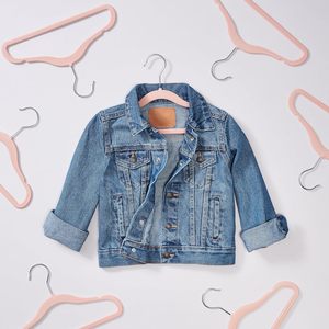 Kids Velvet Coat <b>Hangers</b> Custom Color Non Slip Stainless Steel Hooks Thin & Light Wardrobe Use High Quality Children's <b>Hanger</b> - Product Image 2