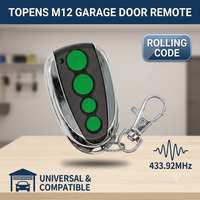 Télécommande de garage TOPENS M12 433,92 MHz pour ouvre-porte automatique, émetteur sans fil