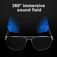 Gafas de Traducción Inteligente con IA, Traductor en Tiempo Real para Más de 100 Idiomas, Música y Llamadas, Resistentes al Agua IPX-4, Compatibles con Lentes para Miopía