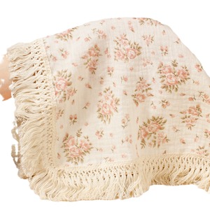 Couverture douce et agréable pour bébé, en mousseline de coton double couche, idéale pour poussette et berceau. - Product Image 1