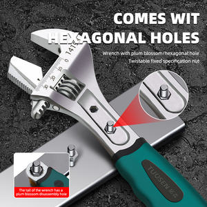 Llave de Trinquete Ajustable de Doble Uso para Trabajos Multifuncionales en Tuberías de Agua, Soporte OEM Personalizado, 14186 - Product Image 3