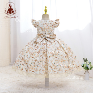 Yoliyolei fille princesse jupe <span class=keywords><strong>robe</strong></span> <span class=keywords><strong>de</strong></span> soirée fleur <span class=keywords><strong>robe</strong></span> <span class=keywords><strong>de</strong></span> bal belles filles anniversaire Tutu robes 2023 <span class=keywords><strong>robe</strong></span> tricotée - Product Image 3