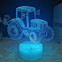 Lampe 3D populaire et charmante, option de logo personnalisé, 16 couleurs, télécommande, veilleuse décorative pour salon, côtés du canapé