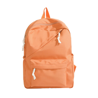 Sac à dos scolaire personnalisé de couleur unie, imperméable, grande capacité, décontracté, pour le sport, les sorties quotidiennes des adolescentes et les voyages universitaires