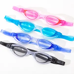 수영 고글 물 안경 조정 가능한 수영 수영장 성인 어린이 다이빙 수영복 안경 안경