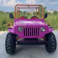 Mini jeep 4x4 de style rétro de vente chaude personnalisée en usine pour adultes voiture électrique jeep essence Golf Buggy pour sites de localisation de films