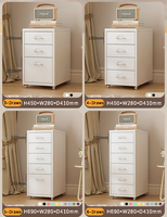 Table de chevet moderne modulaire en acier inoxydable, amovible, avec armoire de rangement détachable pour maquillage, 8 tiroirs, pour chambres et salles à manger