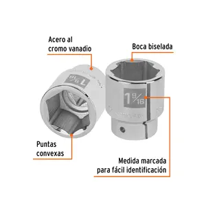 BOX 3 Chiave a Bussola a 6 Punte da 1-9/16 Pollici, Attacco da 3/4 Pollici, TRUPER - Product Image 2