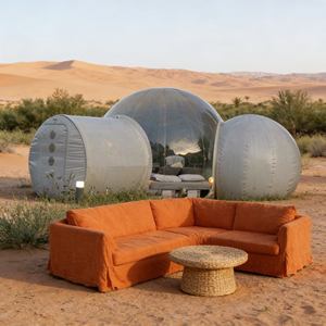 Dôme gonflable aérodynamique : forme et ancrage sécurisés pour une stabilité accrue dans les emplacements exposés - Product Image 1