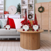 Poupée en peluche de lutin de Noël classique, décorations, jouets nains sans visage, décoration de la maison, cadeaux pour enfants - Vente en gros d'usine, matière en tissu