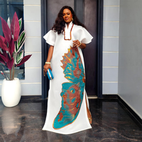 Robes Kaftan Africaines Traditionnelles Élégantes avec Strass, Robe Boubou de Luxe Taille Unique pour Femmes
